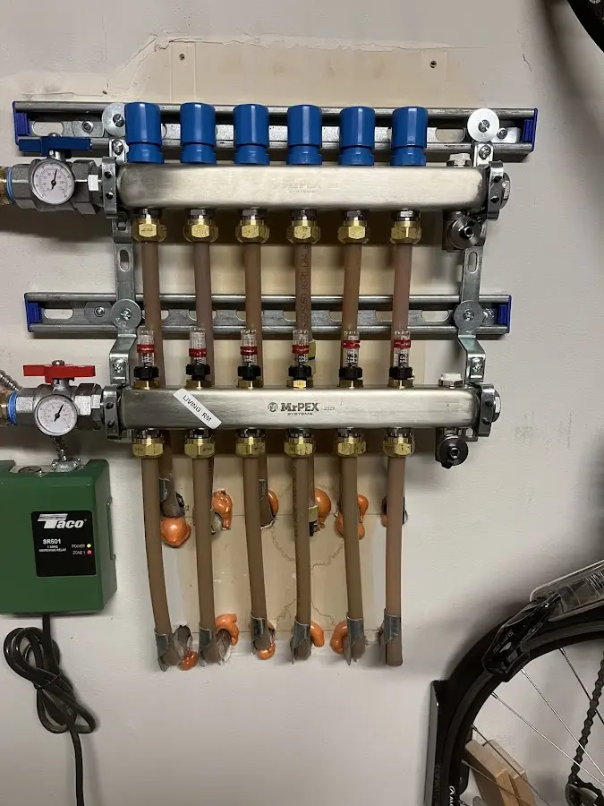 Plumber performing Gas Leak Detection at a residential property in Lillington